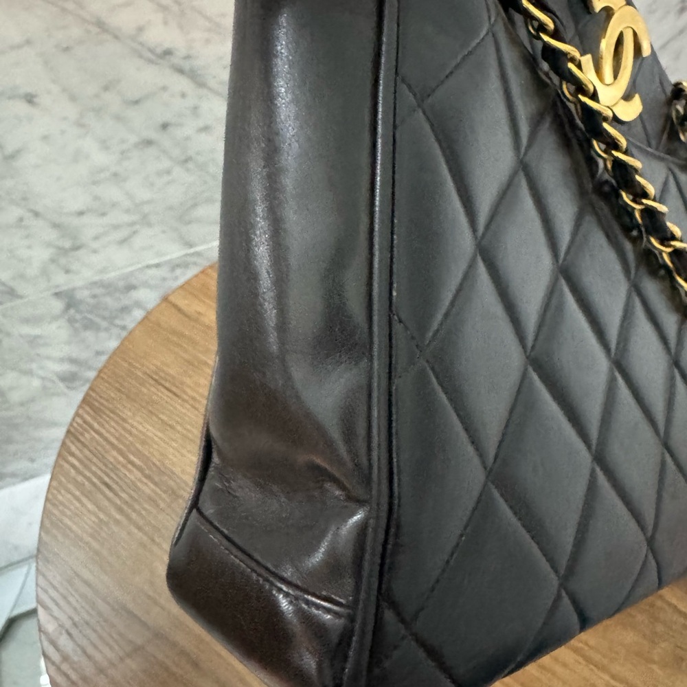 Vintage - Chanel Black Timeless Quilted Bag with 24K - Picture 7 of 8